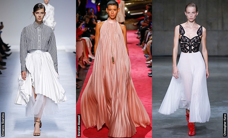 pleating trend