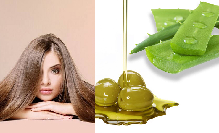 Olive Oil and Aloe Vera Mask
