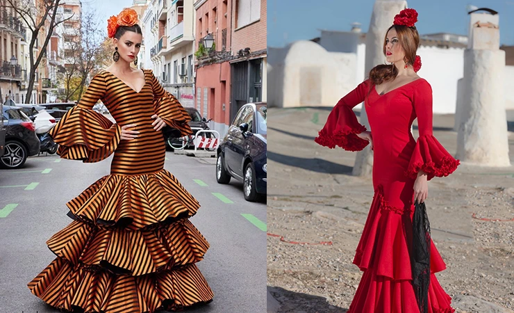 Modern Spanish Flamenco Dress