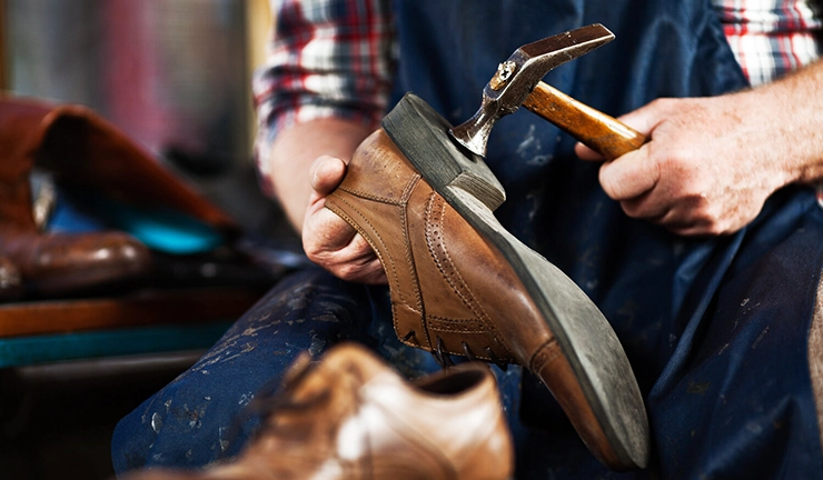 shoe repair process
