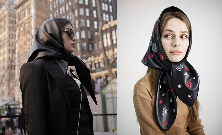 Leather Headscarves trend