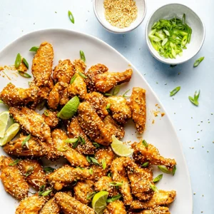 Peanut Chicken Wings in Sesame Seeds