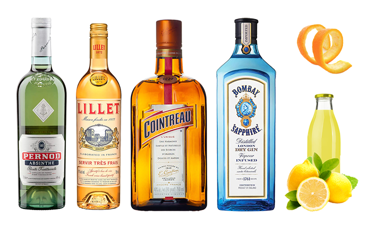 Corpse Reviver #2 cocktail 