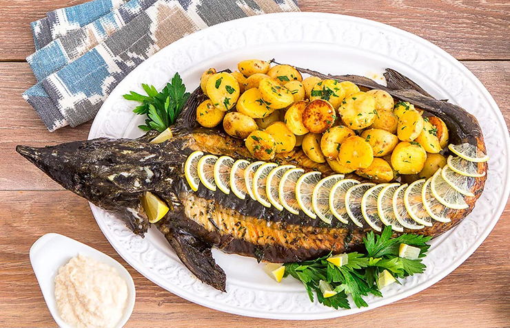 Sterlet in Champagne Sauce recipe