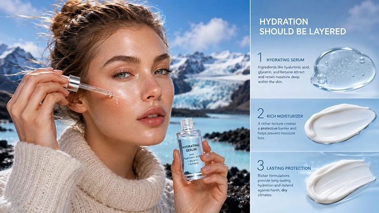 best skincare for Iceland dry and windy climate