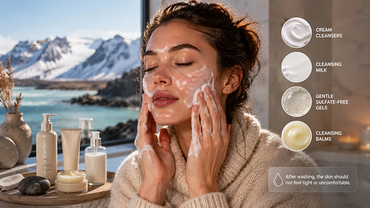 best skincare for Iceland dry and windy climate