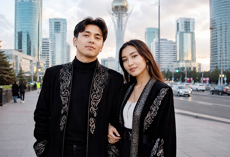 Kazakhstan traditional clothing