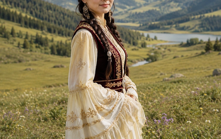 Kazakhstan traditional clothing