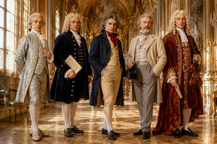 classical music composers fashion